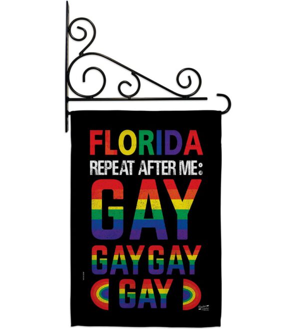 Florida Repeat After Me Gay - Support Inspirational Vertical Impressions Decorative Flags HG141314 Made In USA - Image 17