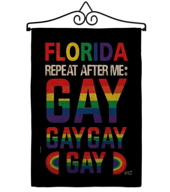 Florida Repeat After Me Gay - Support Inspirational Vertical Impressions Decorative Flags HG141314 Made In USA - Image 37