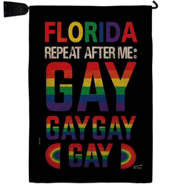 Florida Repeat After Me Gay - Support Inspirational Vertical Impressions Decorative Flags HG141314 Made In USA - Image 39