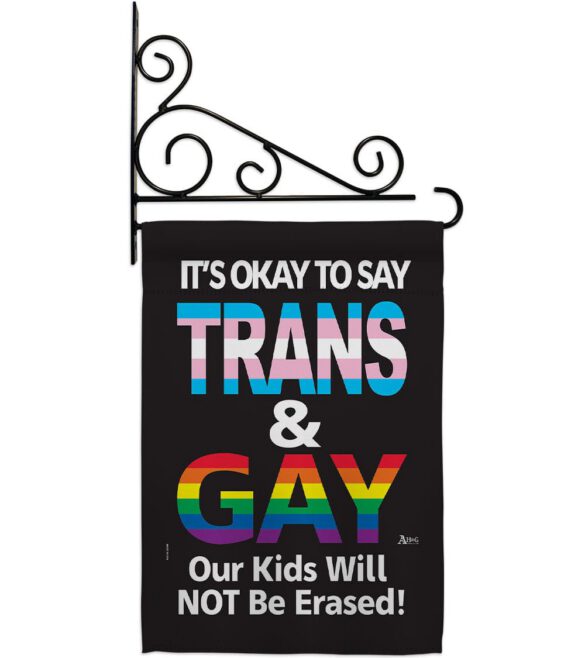 Gay Trans Rights - Support Inspirational Vertical Impressions Decorative Flags HG141315 Made In USA - Image 17