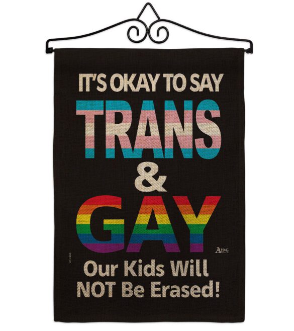 Gay Trans Rights - Support Inspirational Vertical Impressions Decorative Flags HG141315 Made In USA - Image 37