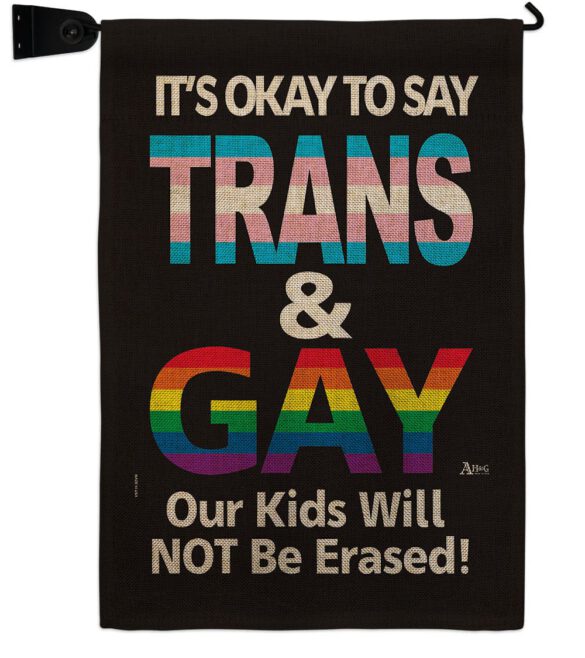 Gay Trans Rights - Support Inspirational Vertical Impressions Decorative Flags HG141315 Made In USA - Image 39