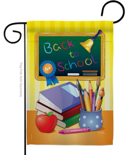 Back to School - School & Education Special Occasion Vertical Impressions Decorative Flags HG115074 Imported - Image 2