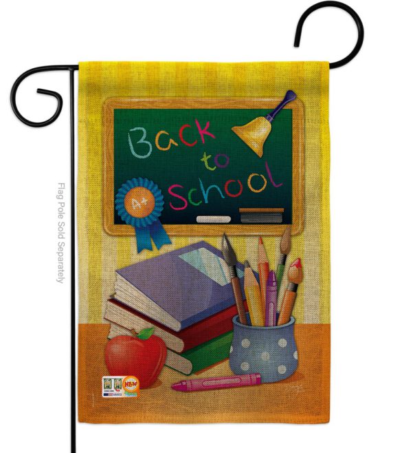 Back to School - School & Education Special Occasion Vertical Impressions Decorative Flags HG115074 Imported - Image 9