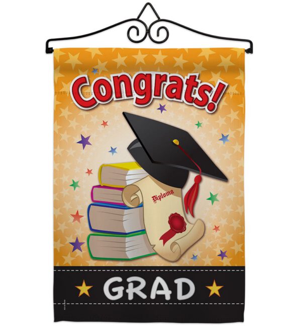 Congrats Grad - School & Education Special Occasion Vertical Impressions Decorative Flags HG115064 Made In USA - Image 7