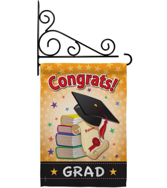 Congrats Grad - School & Education Special Occasion Vertical Impressions Decorative Flags HG115064 Made In USA - Image 11