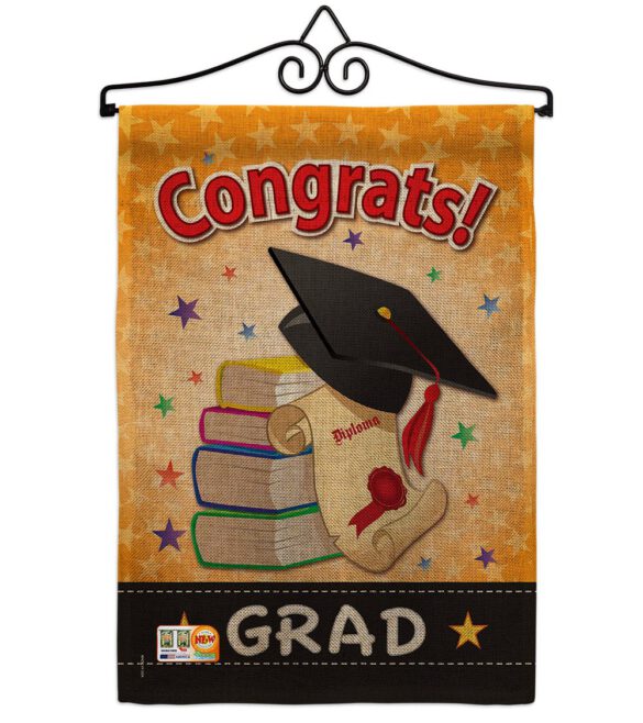 Congrats Grad - School & Education Special Occasion Vertical Impressions Decorative Flags HG115064 Made In USA - Image 10