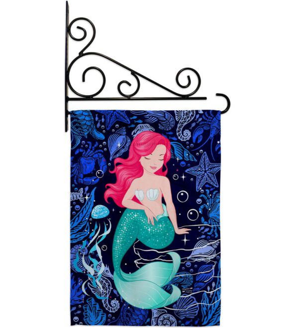Beautiful Mermaid - Sea Animals Coastal Vertical Impressions Decorative Flags HG137622 Made In USA - Image 8