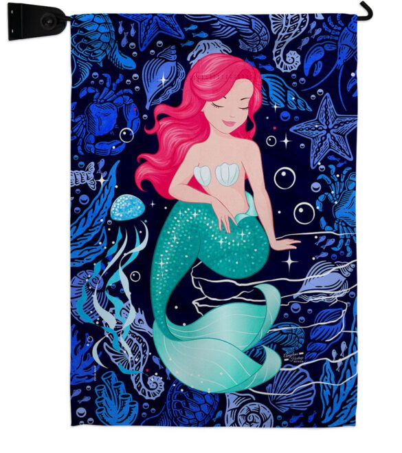 Beautiful Mermaid - Sea Animals Coastal Vertical Impressions Decorative Flags HG137622 Made In USA - Image 9