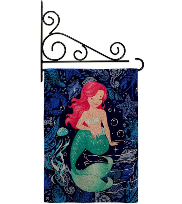 Beautiful Mermaid - Sea Animals Coastal Vertical Impressions Decorative Flags HG137622 Made In USA - Image 20