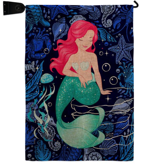 Beautiful Mermaid - Sea Animals Coastal Vertical Impressions Decorative Flags HG137622 Made In USA - Image 21