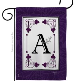Classic A Initial - Simply Beauty Interests Vertical Impressions Decorative Flags HG130001 Made In USA
