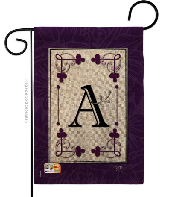 Classic A Initial - Simply Beauty Interests Vertical Impressions Decorative Flags HG130001 Made In USA - Image 8