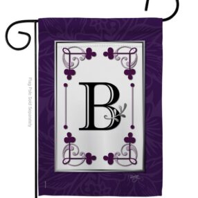 Classic B Initial - Simply Beauty Interests Vertical Impressions Decorative Flags HG130002 Made In USA