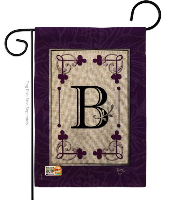 Classic B Initial - Simply Beauty Interests Vertical Impressions Decorative Flags HG130002 Made In USA - Image 8
