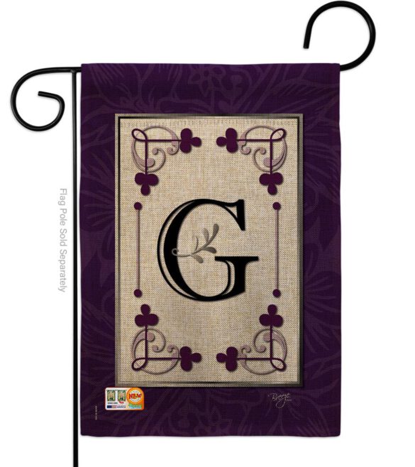 Classic G Initial - Simply Beauty Interests Vertical Impressions Decorative Flags HG130007 Made In USA - Image 8