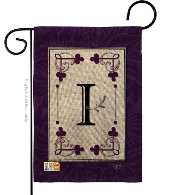 Classic I Initial - Simply Beauty Interests Vertical Impressions Decorative Flags HG130009 Made In USA - Image 8