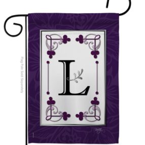 Classic L Initial - Simply Beauty Interests Vertical Impressions Decorative Flags HG130012 Made In USA