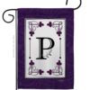 Classic P Initial - Simply Beauty Interests Vertical Impressions Decorative Flags HG130016 Made In USA