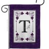 Classic T Initial - Simply Beauty Interests Vertical Impressions Decorative Flags HG130020 Made In USA