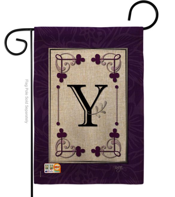 Classic Y Initial - Simply Beauty Interests Vertical Impressions Decorative Flags HG130025 Made In USA - Image 8