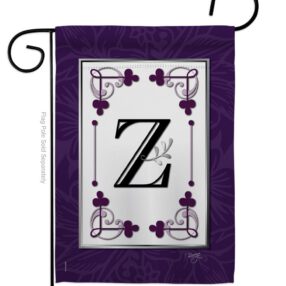 Classic Z Initial - Simply Beauty Interests Vertical Impressions Decorative Flags HG130026 Made In USA