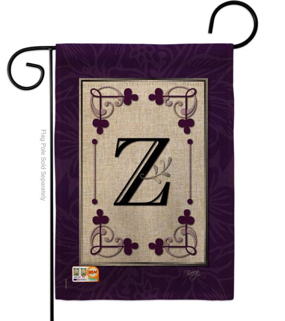 Classic Z Initial - Simply Beauty Interests Vertical Impressions Decorative Flags HG130026 Made In USA - Image 8