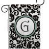 Damask G Initial - Simply Beauty Interests Vertical Impressions Decorative Flags HG130059 Made In USA