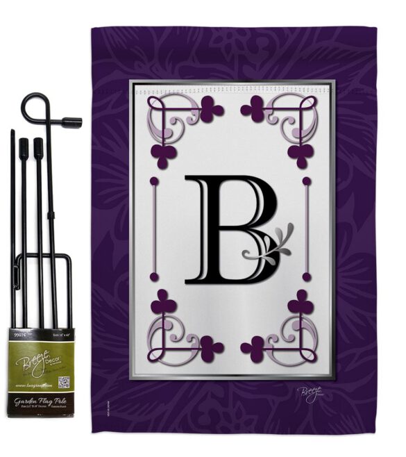 Classic B Initial - Simply Beauty Interests Vertical Impressions Decorative Flags HG130002 Made In USA - Image 4
