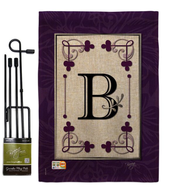 Classic B Initial - Simply Beauty Interests Vertical Impressions Decorative Flags HG130002 Made In USA - Image 9