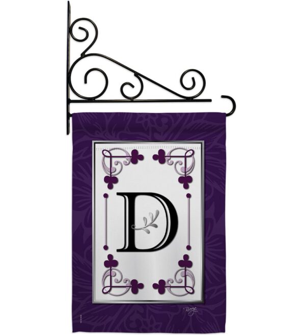 Classic D Initial - Simply Beauty Interests Vertical Impressions Decorative Flags HG130004 Made In USA - Image 11