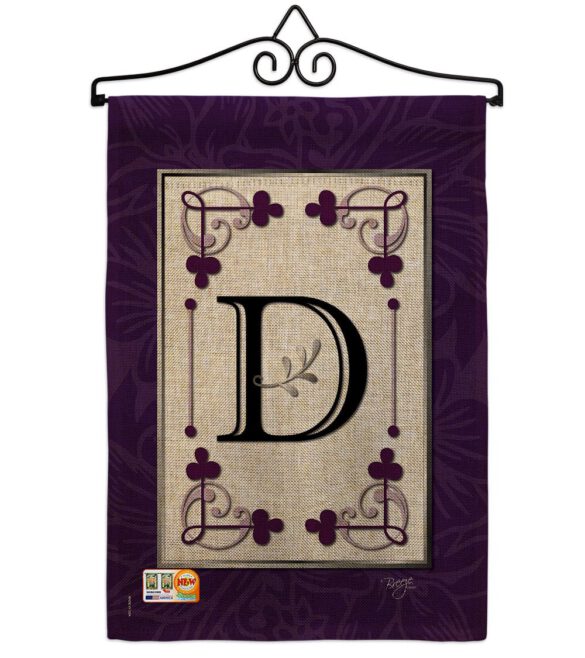 Classic D Initial - Simply Beauty Interests Vertical Impressions Decorative Flags HG130004 Made In USA - Image 10