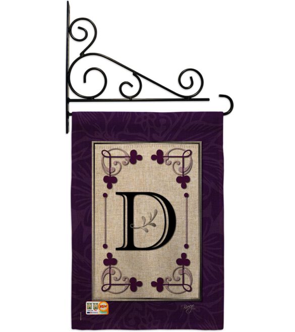 Classic D Initial - Simply Beauty Interests Vertical Impressions Decorative Flags HG130004 Made In USA - Image 12