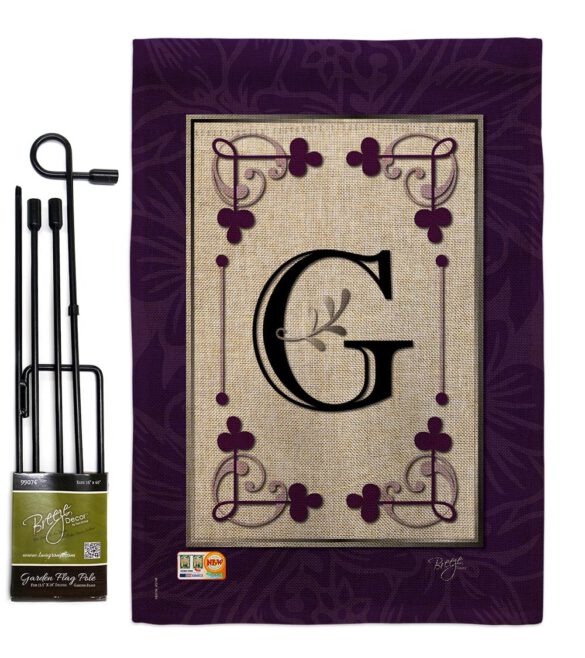 Classic G Initial - Simply Beauty Interests Vertical Impressions Decorative Flags HG130007 Made In USA - Image 9