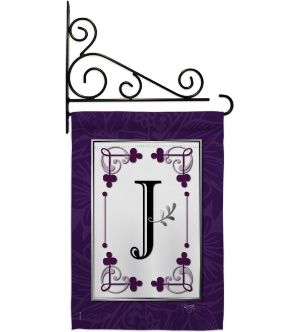 Classic J Initial - Simply Beauty Interests Vertical Impressions Decorative Flags HG130010 Made In USA - Image 11