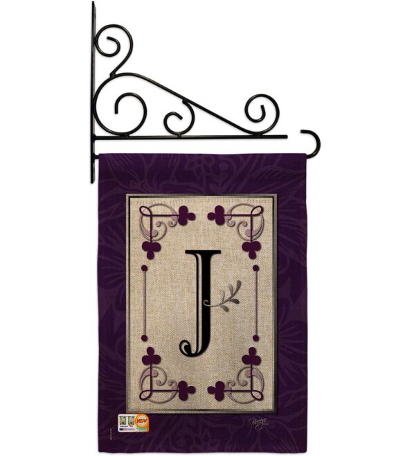 Classic J Initial - Simply Beauty Interests Vertical Impressions Decorative Flags HG130010 Made In USA - Image 12
