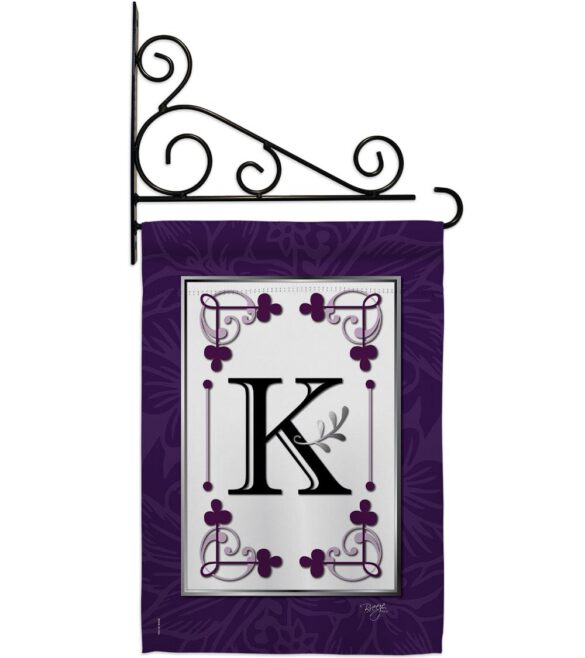 Classic K Initial - Simply Beauty Interests Vertical Impressions Decorative Flags HG130011 Made In USA - Image 11