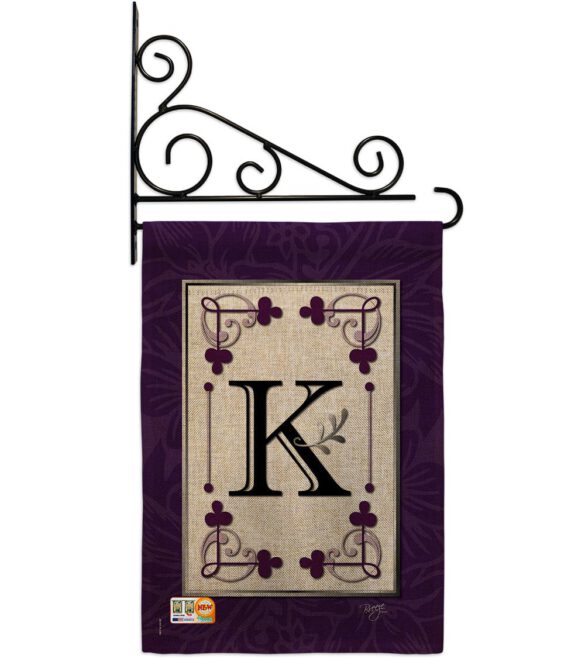 Classic K Initial - Simply Beauty Interests Vertical Impressions Decorative Flags HG130011 Made In USA - Image 12
