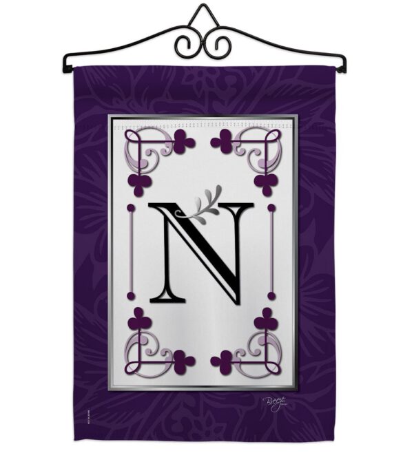Classic N Initial - Simply Beauty Interests Vertical Impressions Decorative Flags HG130014 Made In USA - Image 7
