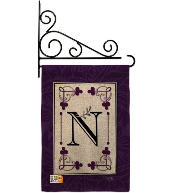 Classic N Initial - Simply Beauty Interests Vertical Impressions Decorative Flags HG130014 Made In USA - Image 12