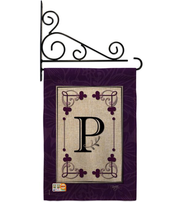 Classic P Initial - Simply Beauty Interests Vertical Impressions Decorative Flags HG130016 Made In USA - Image 12
