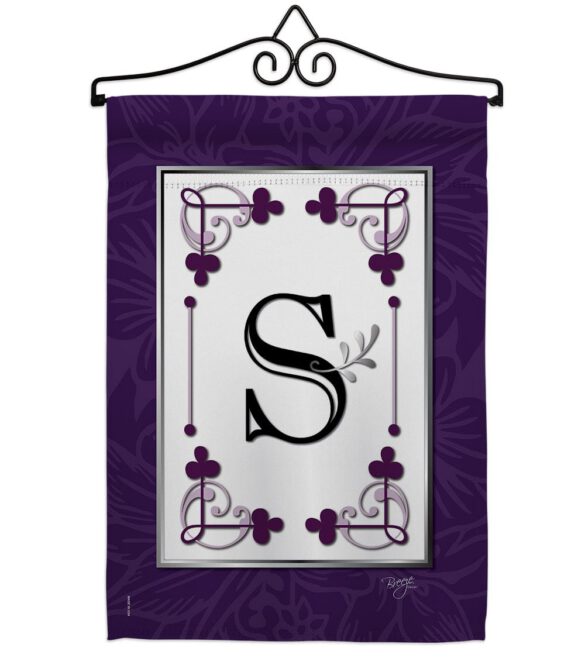 Classic S Initial - Simply Beauty Interests Vertical Impressions Decorative Flags HG130019 Made In USA - Image 7