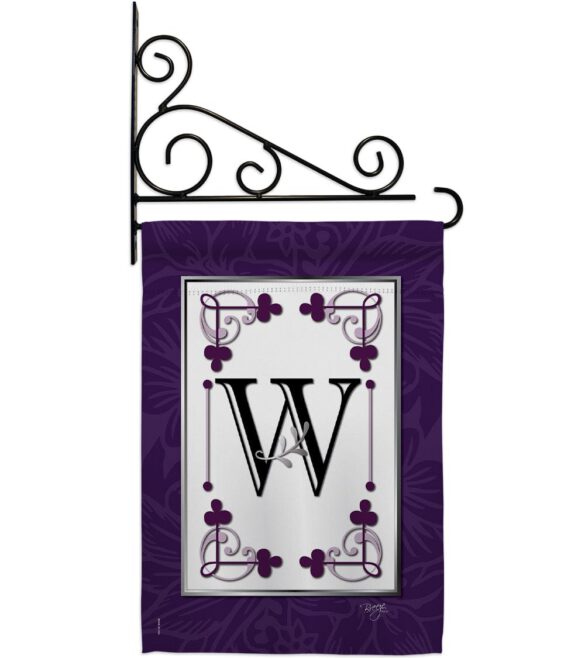 Classic W Initial - Simply Beauty Interests Vertical Impressions Decorative Flags HG130023 Made In USA - Image 11