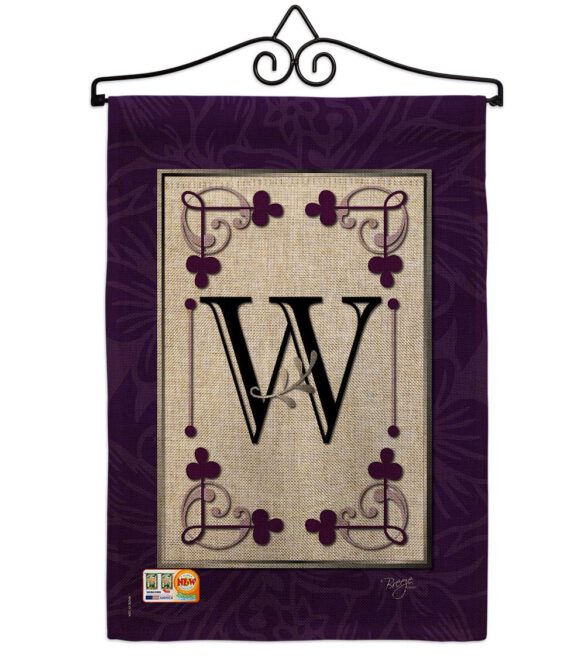Classic W Initial - Simply Beauty Interests Vertical Impressions Decorative Flags HG130023 Made In USA - Image 10