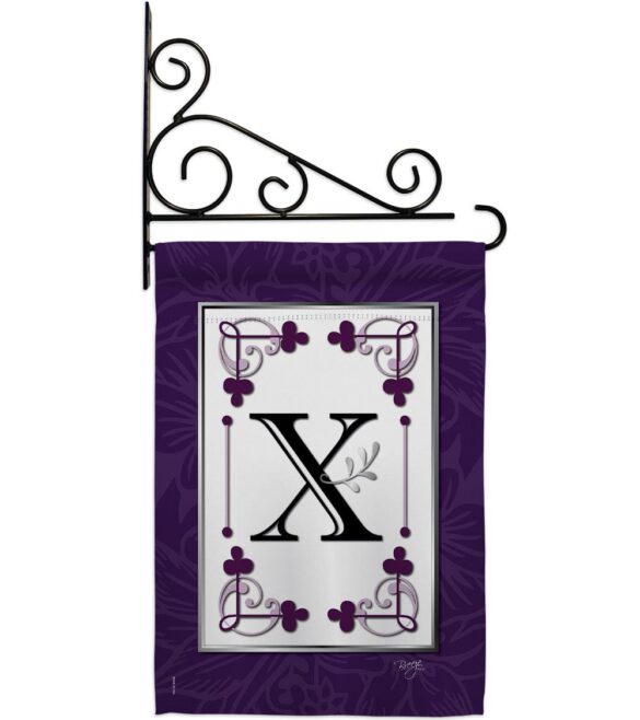 Classic X Initial - Simply Beauty Interests Vertical Impressions Decorative Flags HG130024 Made In USA - Image 11