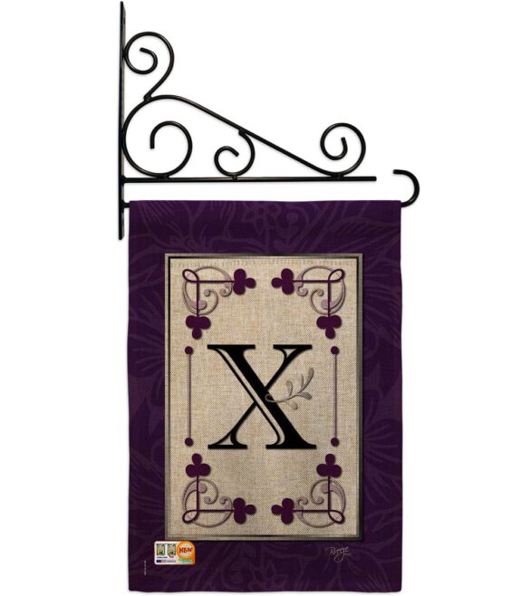 Classic X Initial - Simply Beauty Interests Vertical Impressions Decorative Flags HG130024 Made In USA - Image 12