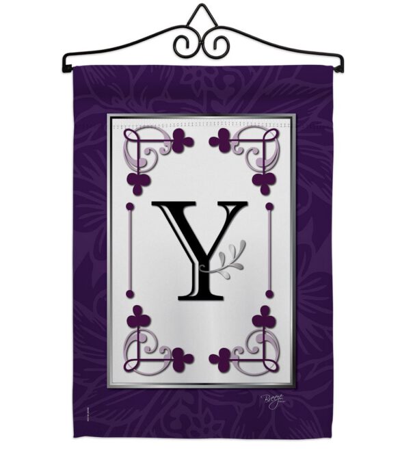 Classic Y Initial - Simply Beauty Interests Vertical Impressions Decorative Flags HG130025 Made In USA - Image 7
