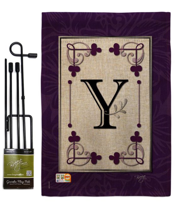 Classic Y Initial - Simply Beauty Interests Vertical Impressions Decorative Flags HG130025 Made In USA - Image 9