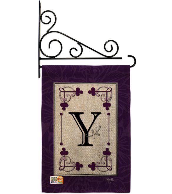 Classic Y Initial - Simply Beauty Interests Vertical Impressions Decorative Flags HG130025 Made In USA - Image 12