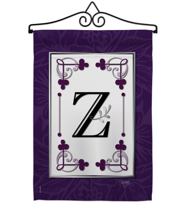Classic Z Initial - Simply Beauty Interests Vertical Impressions Decorative Flags HG130026 Made In USA - Image 7